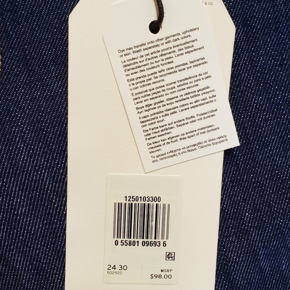 levi's 501 Original Fit Dark Wash High-rise Straight Leg Size 24 x 30 NWOT - Picture 13 of 16